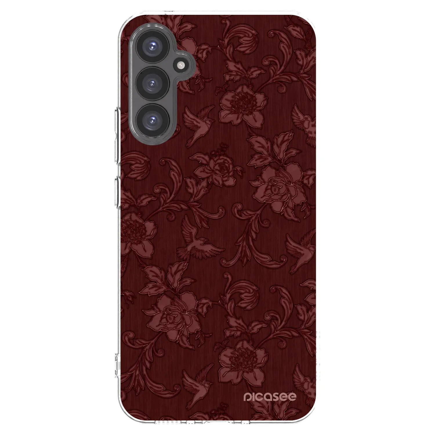 Picasee Samsung Galaxy A34 5G A346B Hülle - Transparentes Silikon - Red Elegance