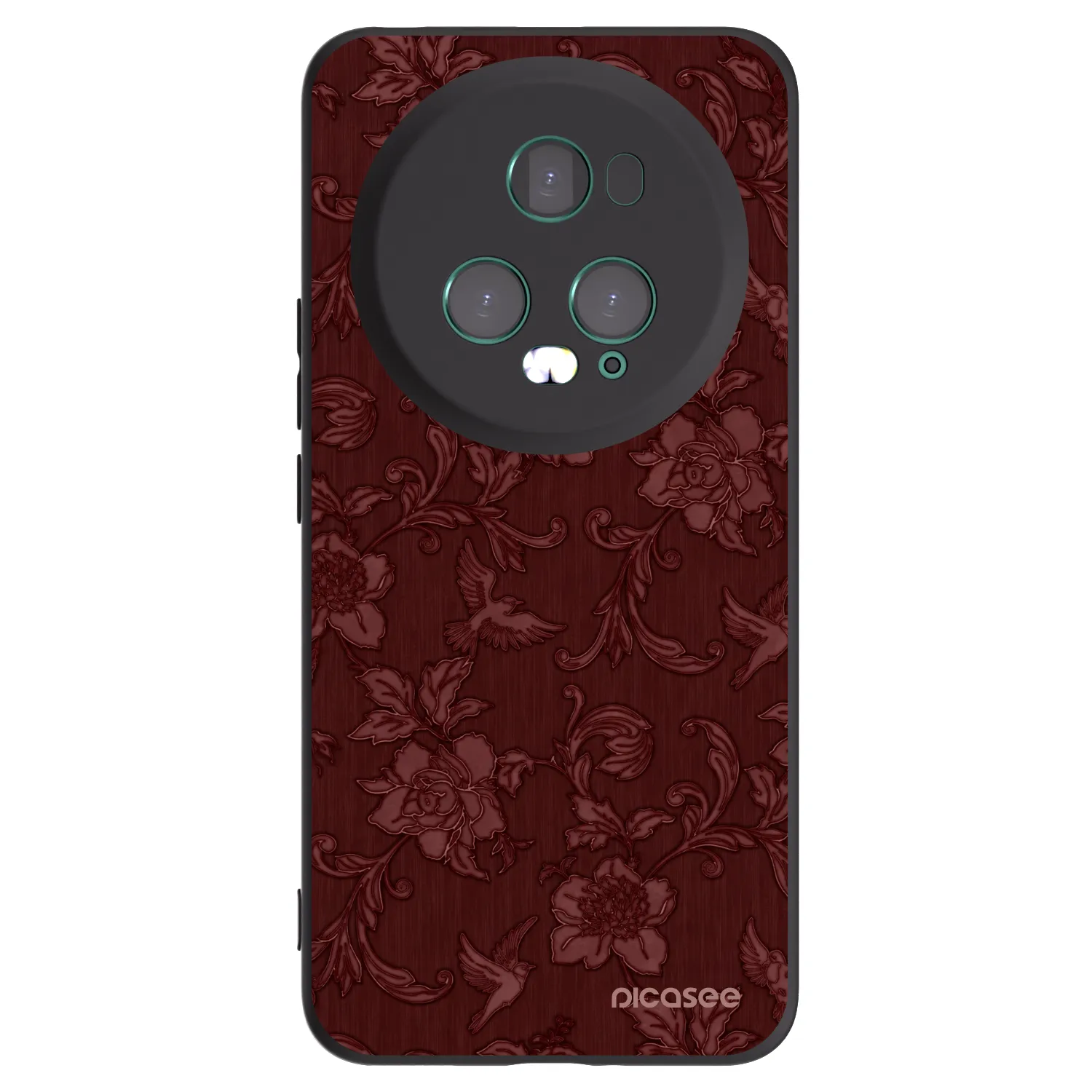 Picasee Honor Magic5 Pro Hülle - Schwarzes Silikon - Red Elegance