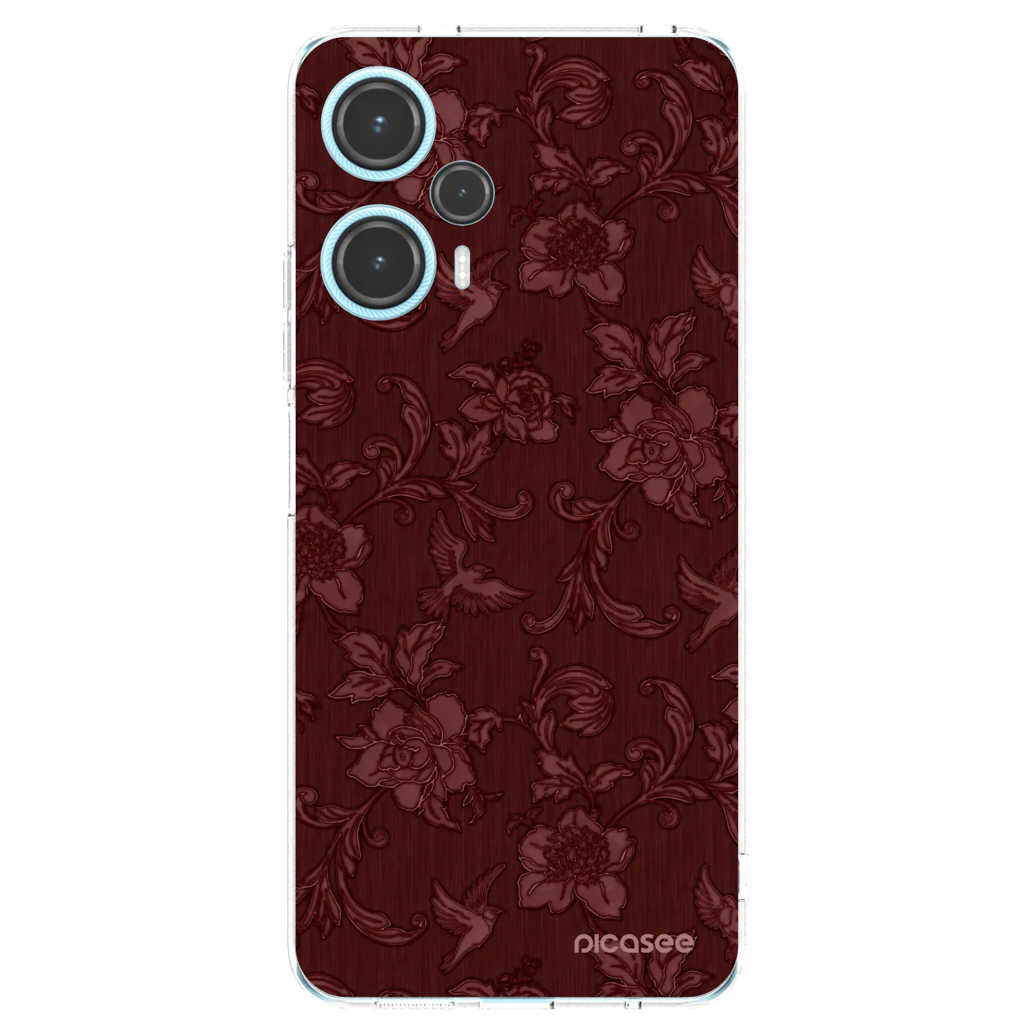 Picasee Xiaomi Poco F5 Hülle - Transparentes Silikon - Red Elegance