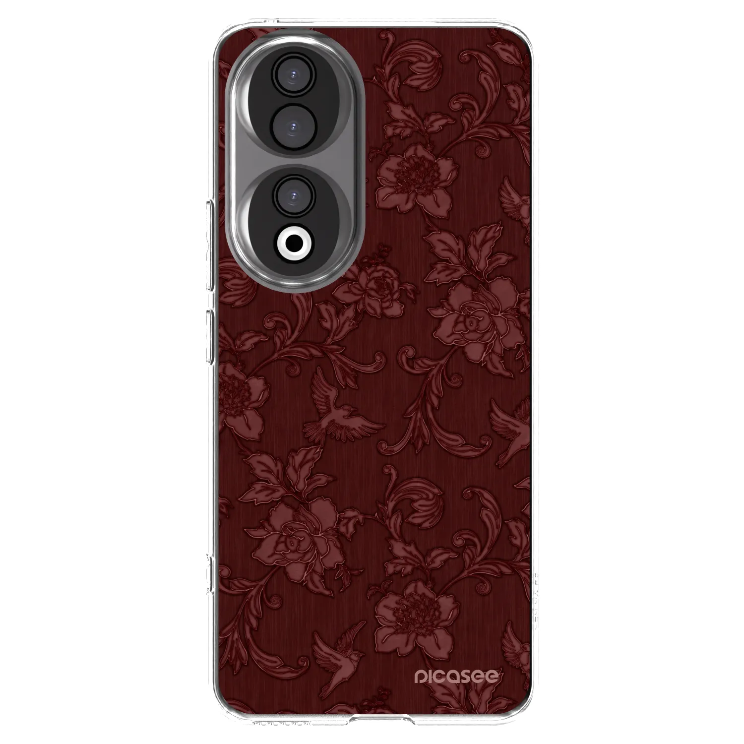 Picasee Honor 90 5G Hülle - Transparentes Silikon - Red Elegance