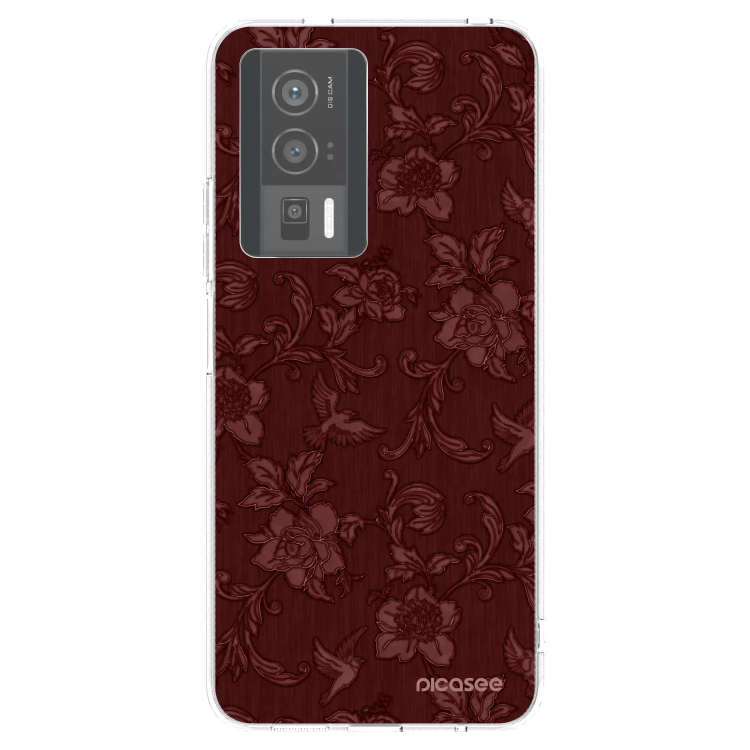 Picasee Xiaomi Poco F5 Pro 5G Hülle - Transparentes Silikon - Red Elegance