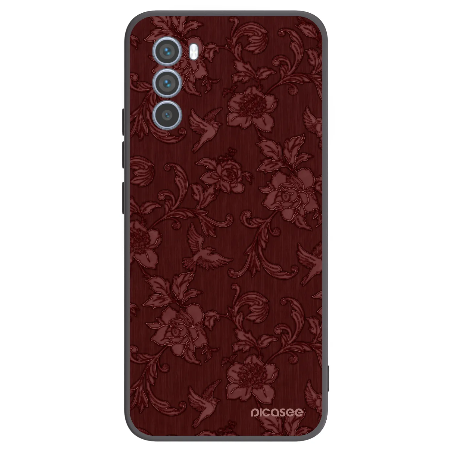 Picasee Motorola Moto G62 Hülle - Schwarzes Silikon - Red Elegance