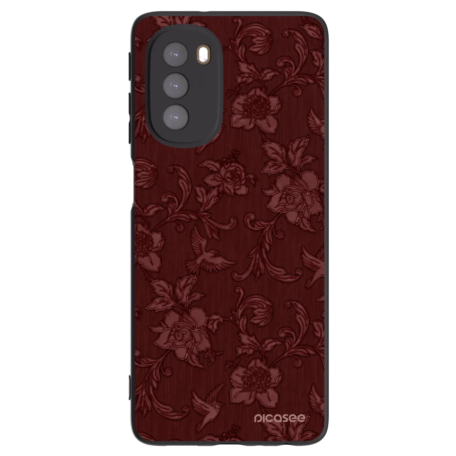 Picasee Motorola Moto G51 Hülle - Schwarzes Silikon - Red Elegance