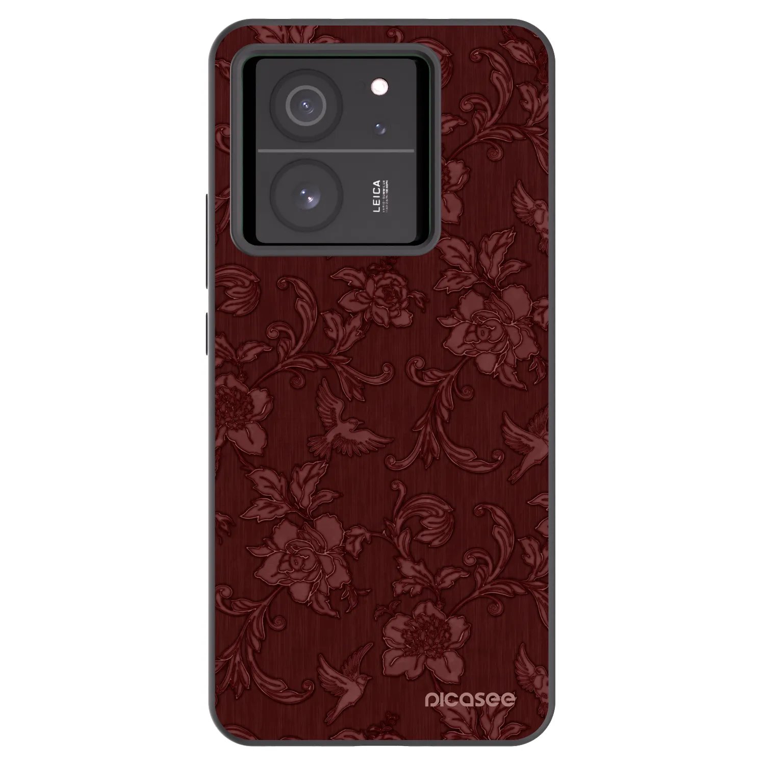 Picasee Xiaomi 13T Pro Hülle - Schwarzes Silikon - Red Elegance