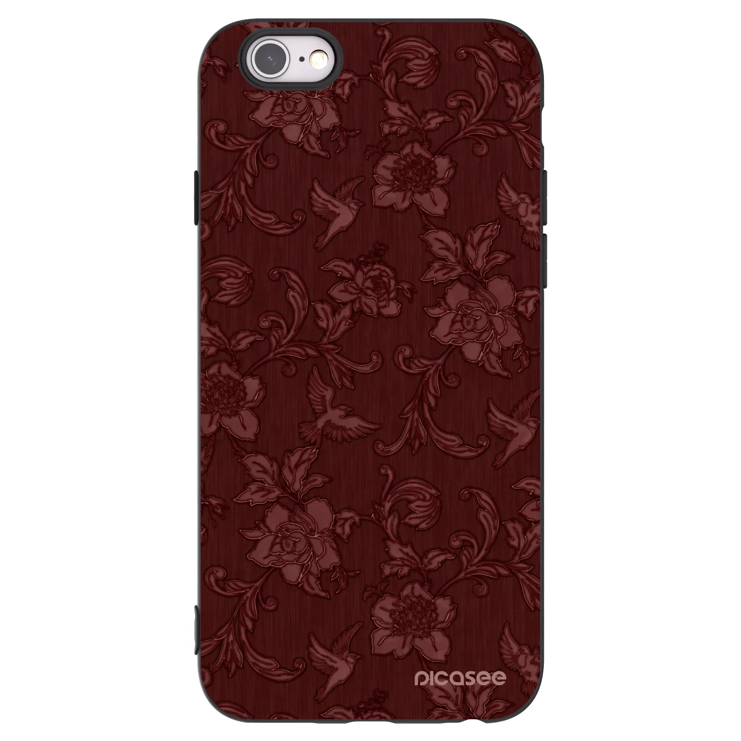 Picasee Apple iPhone 6/6S Hülle - Schwarzes Silikon - Red Elegance