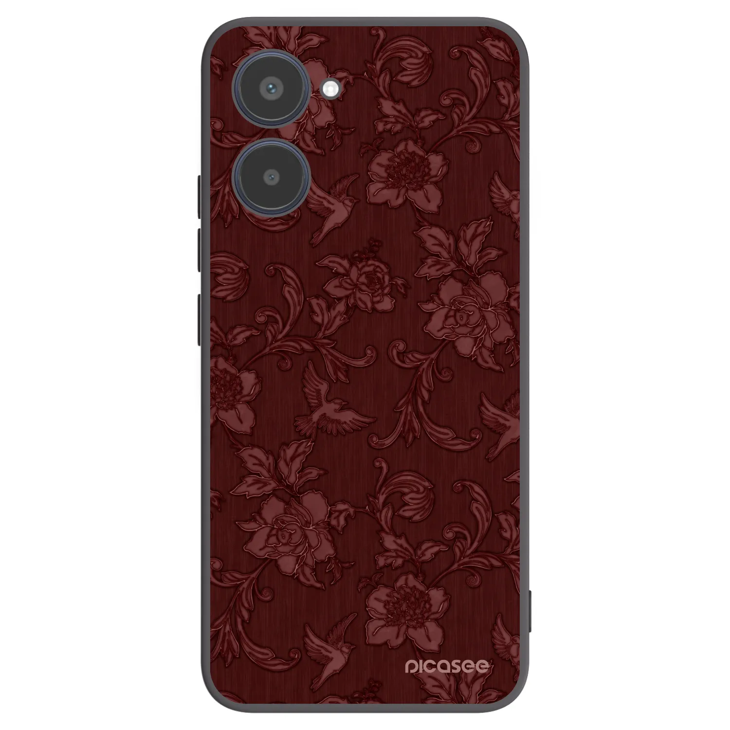 Picasee Realme 10 4G Hülle - Schwarzes Silikon - Red Elegance