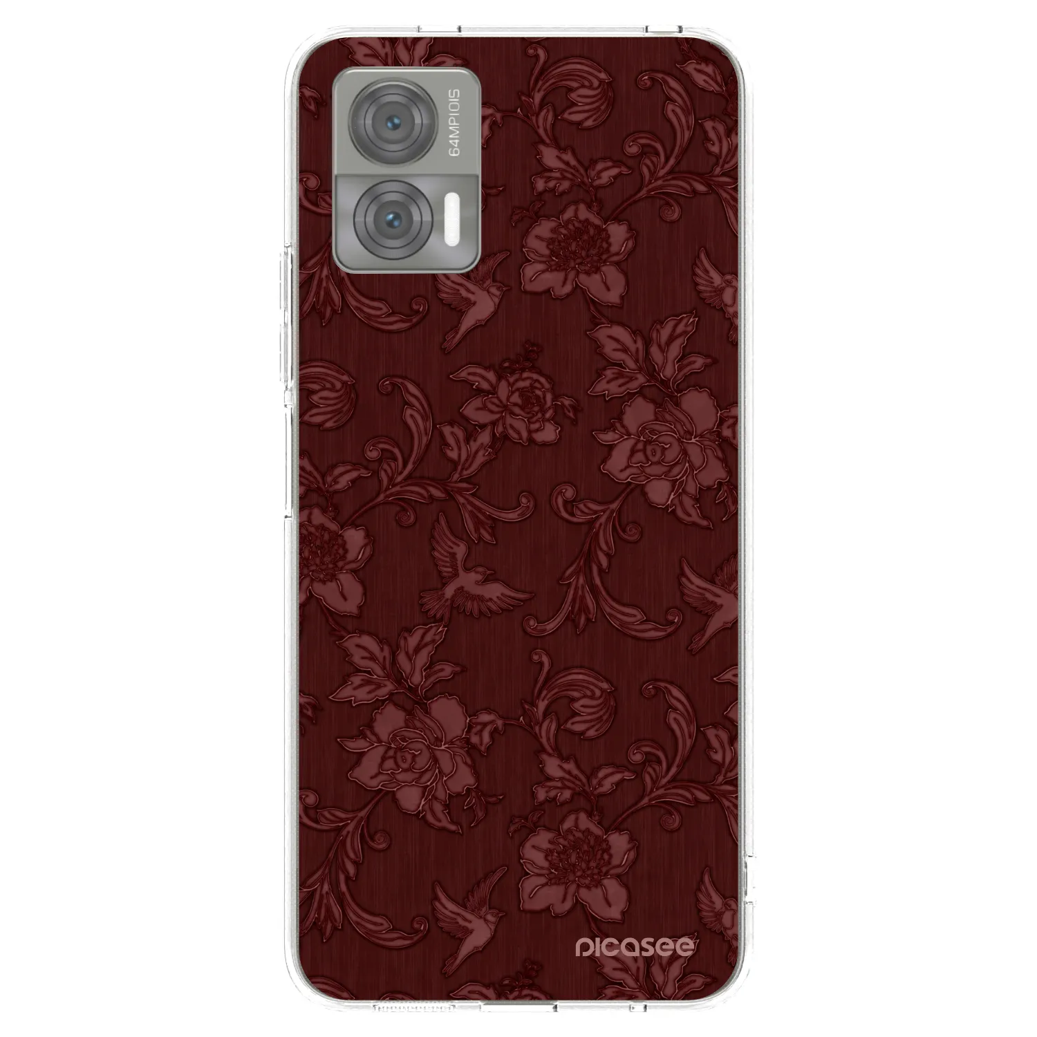 Picasee Motorola Edge 30 Neo Hülle - Transparentes Silikon - Red Elegance
