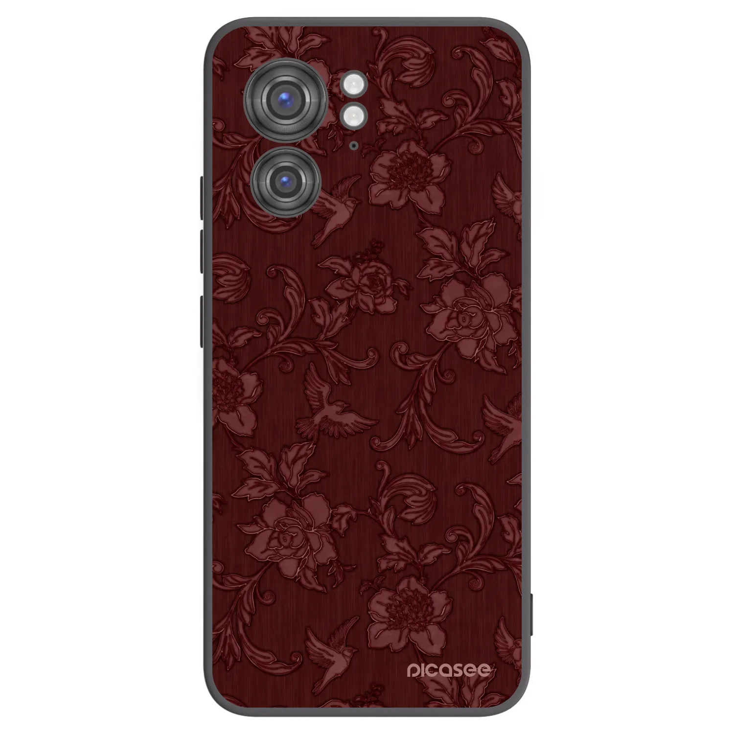Picasee Motorola Edge 40 Hülle - Schwarzes Silikon - Red Elegance