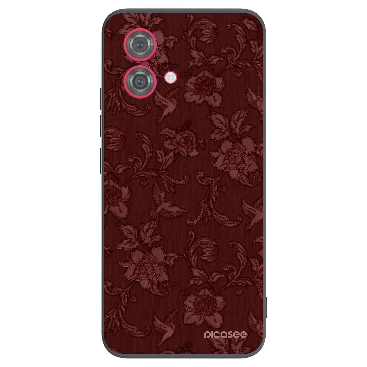 Picasee Motorola Moto G84 5G Hülle - Schwarzes Silikon - Red Elegance