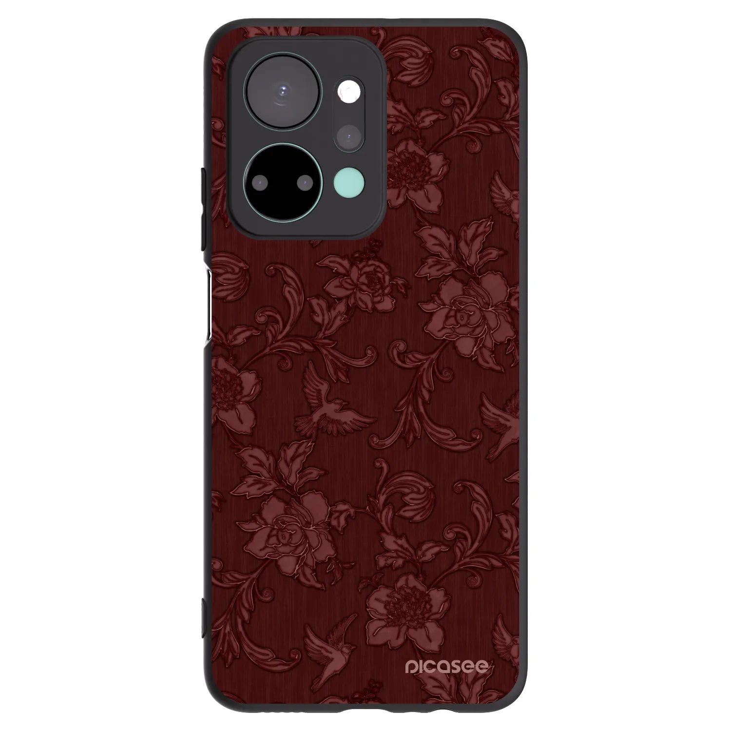 Picasee Honor X7a Hülle - Schwarzes Silikon - Red Elegance