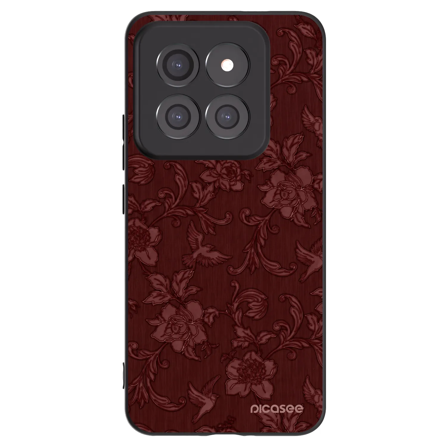 Picasee Xiaomi 14 Pro Hülle - Schwarzes Silikon - Red Elegance