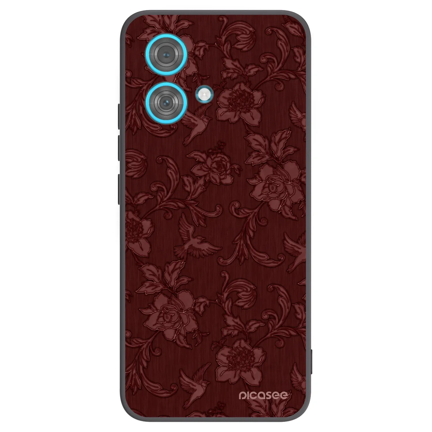 Picasee Motorola Edge 40 Neo Hülle - Schwarzes Silikon - Red Elegance