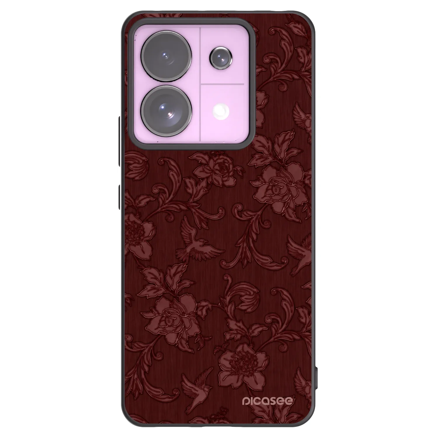Picasee Xiaomi Redmi Note 13 Pro 5G Hülle - Schwarzes Silikon - Red Elegance
