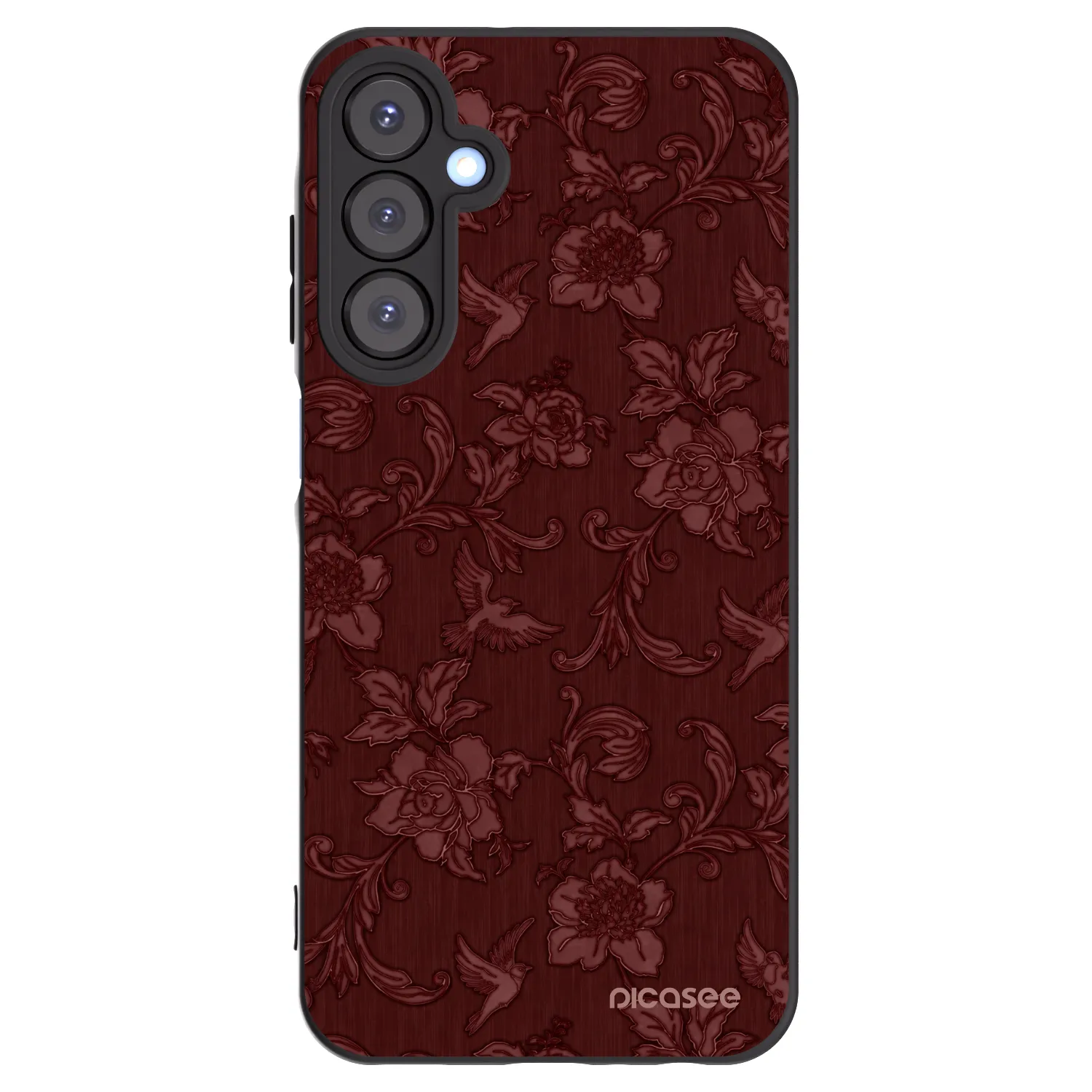 Picasee Samsung Galaxy A25 A256B 5G Hülle - Schwarzes Silikon - Red Elegance