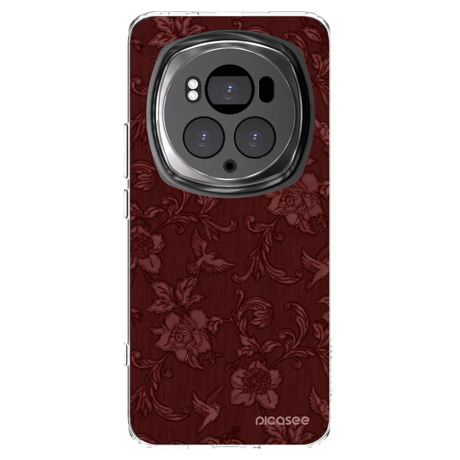 Picasee Honor Magic6 Pro Hülle - Transparentes Silikon - Red Elegance