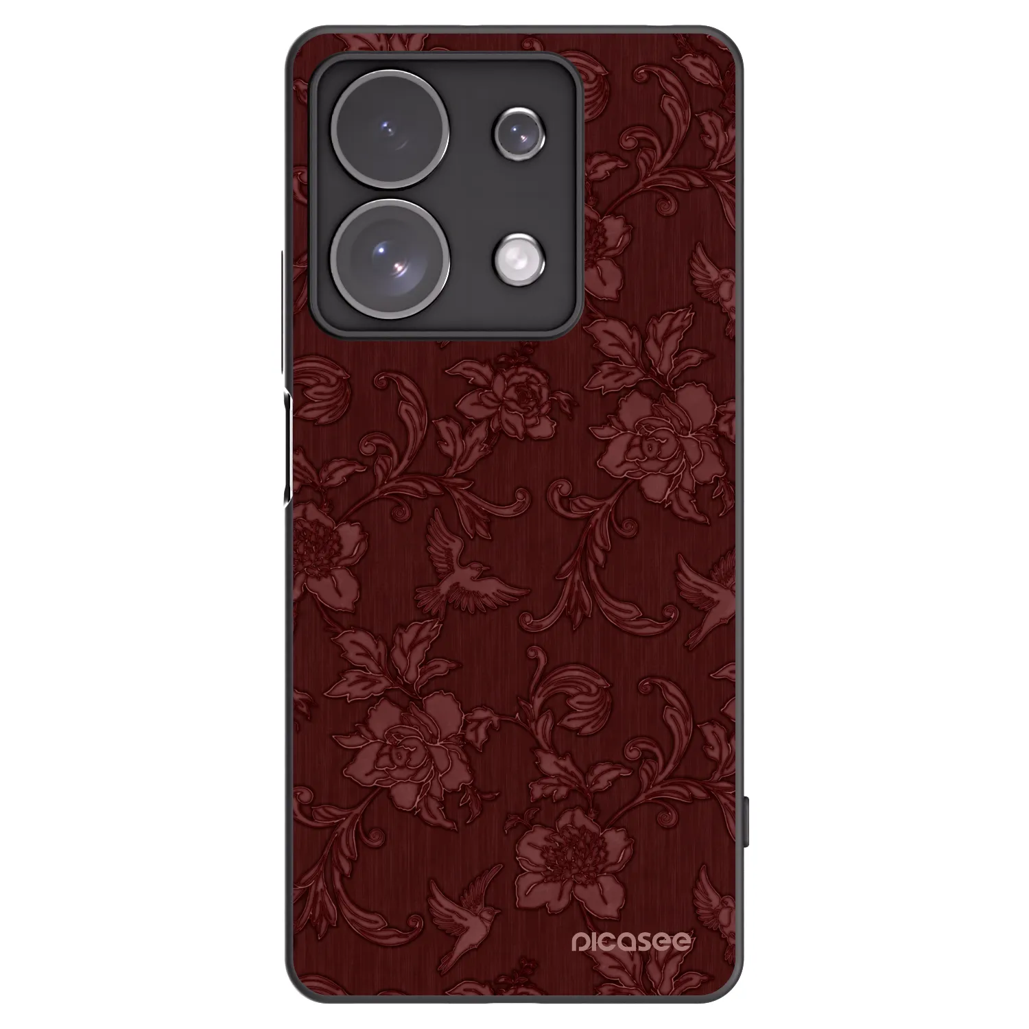 Picasee Xiaomi Redmi Note 13 Pro 4G Hülle - Schwarzes Silikon - Red Elegance
