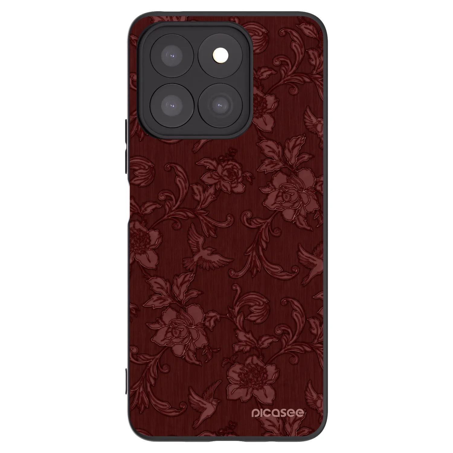 Picasee Honor X8b Hülle - Schwarzes Silikon - Red Elegance