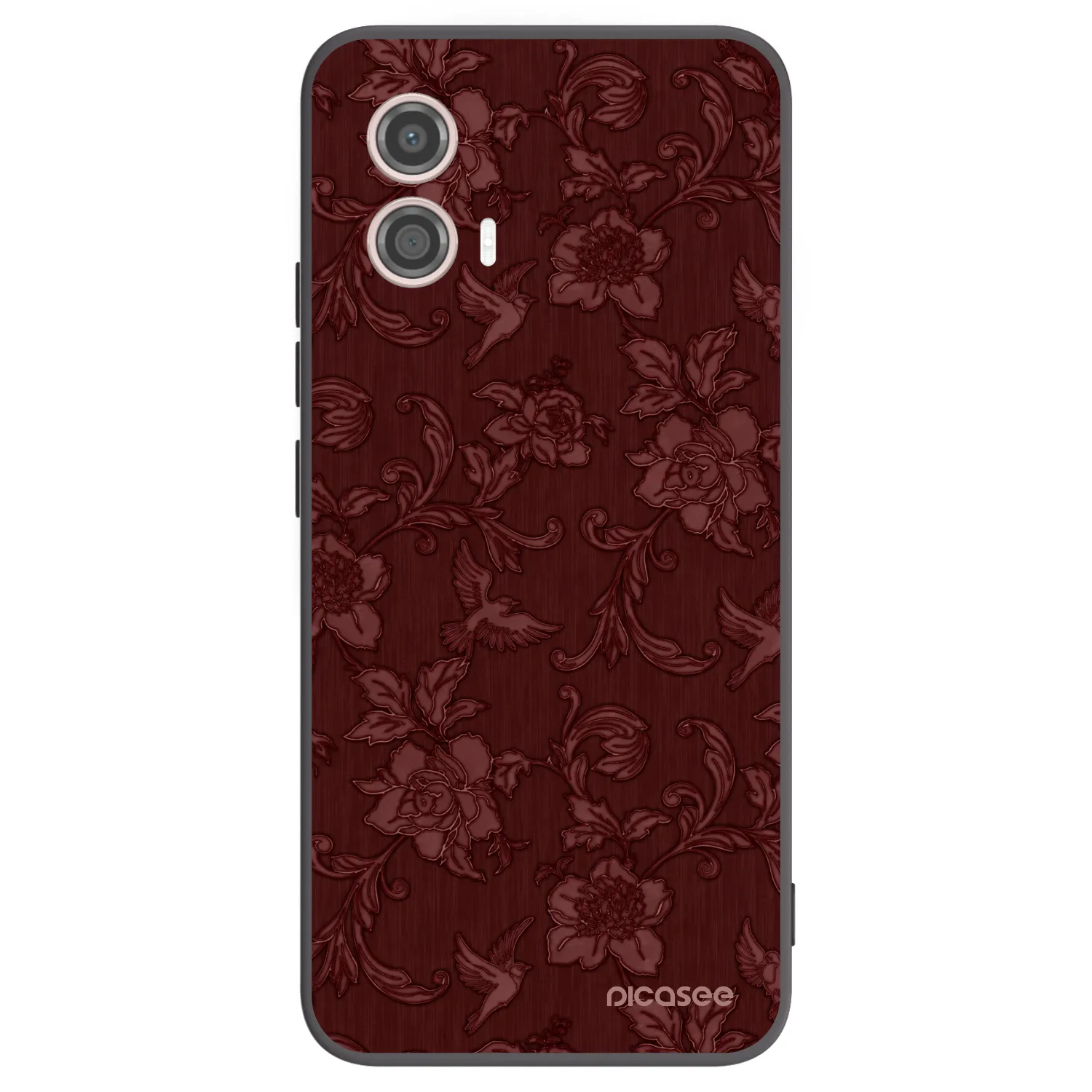 Picasee Motorola Moto G53 5G Hülle - Schwarzes Silikon - Red Elegance