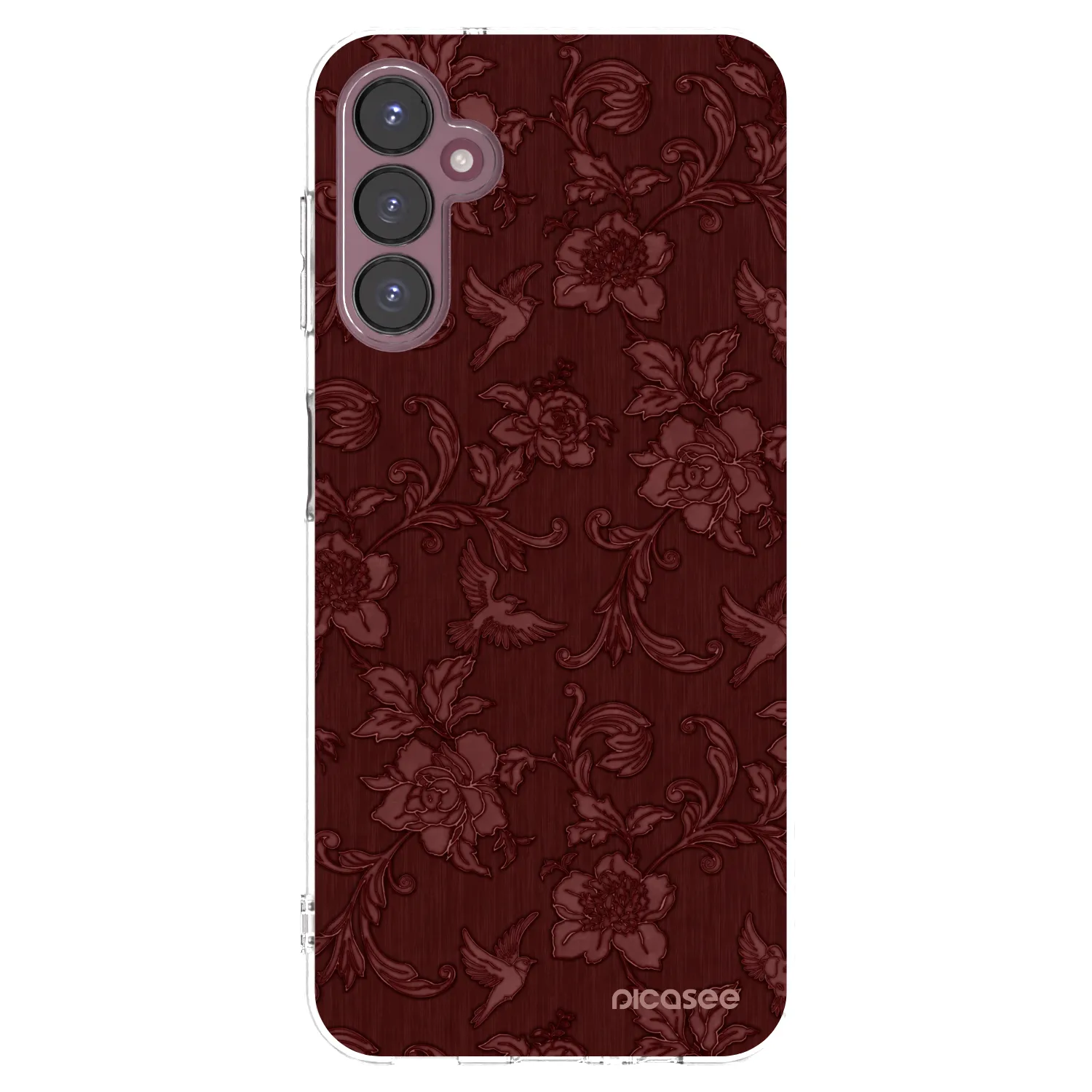 Picasee Samsung Galaxy A05s A057G Hülle - Transparentes Silikon - Red Elegance