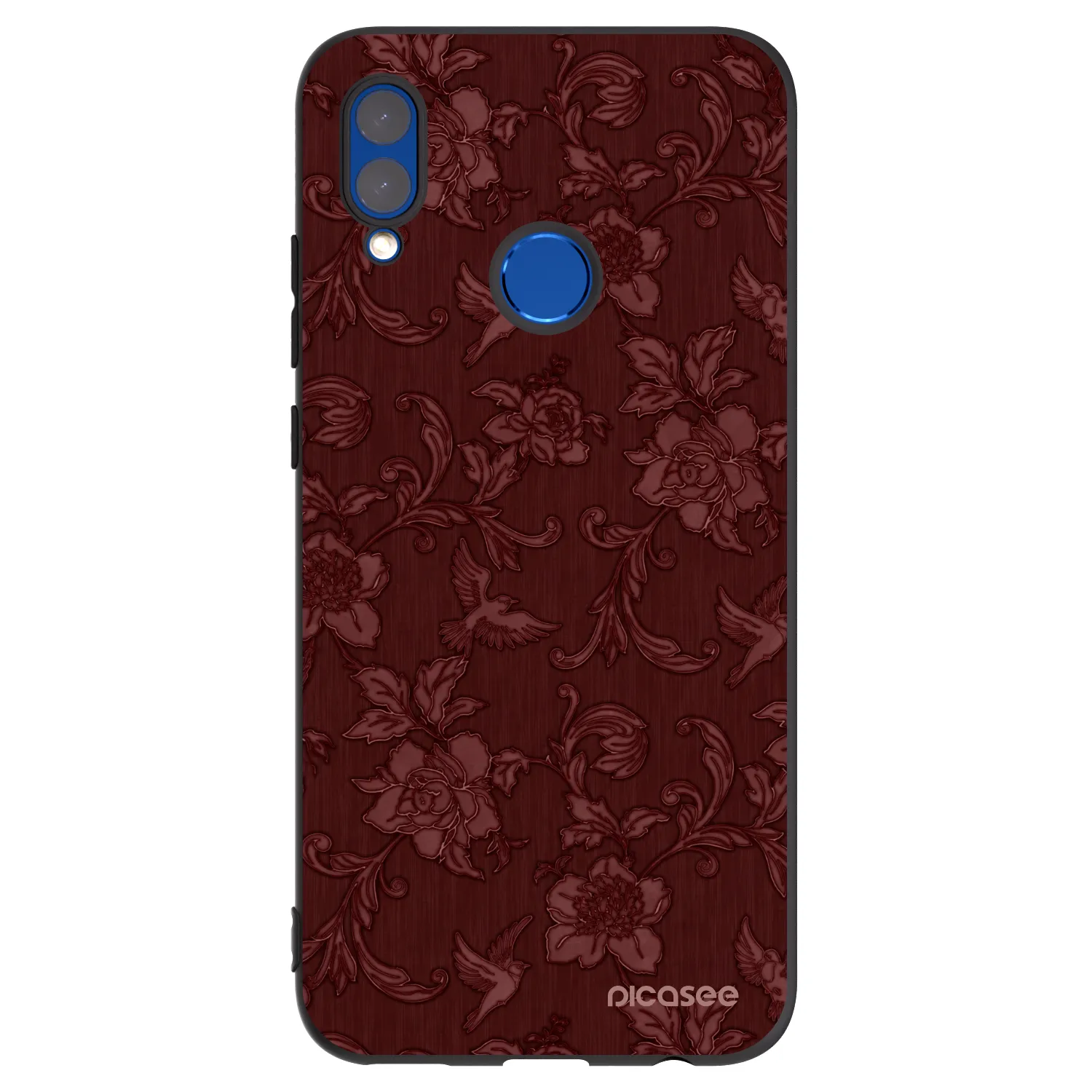 Picasee Honor 10 Lite Hülle - Schwarzes Silikon - Red Elegance