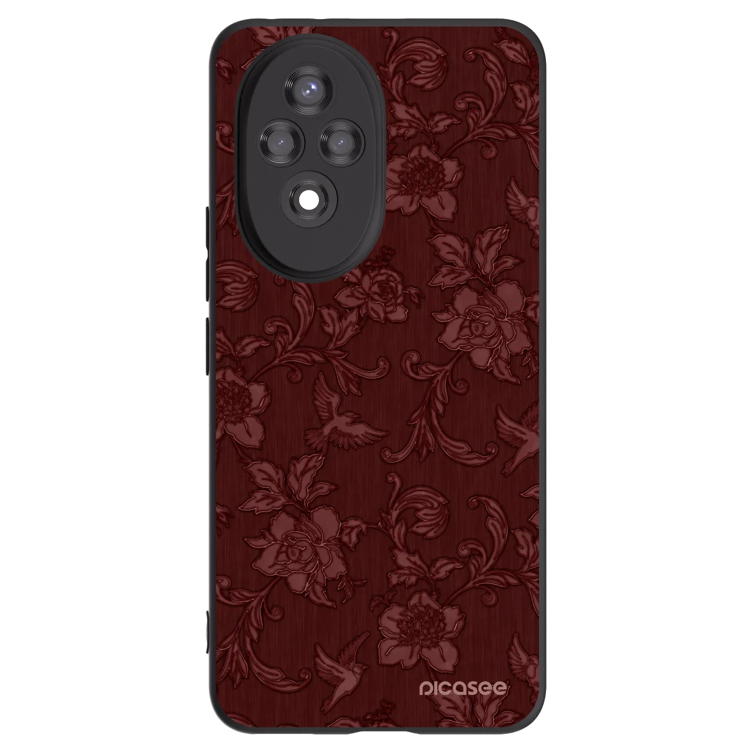 Picasee Honor 200 Pro 5G Hülle - Schwarzes Silikon - Red Elegance