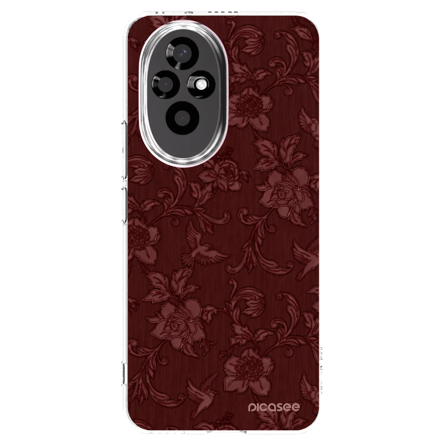 Picasee Honor 200 Pro 5G Hülle - Transparentes Silikon - Red Elegance