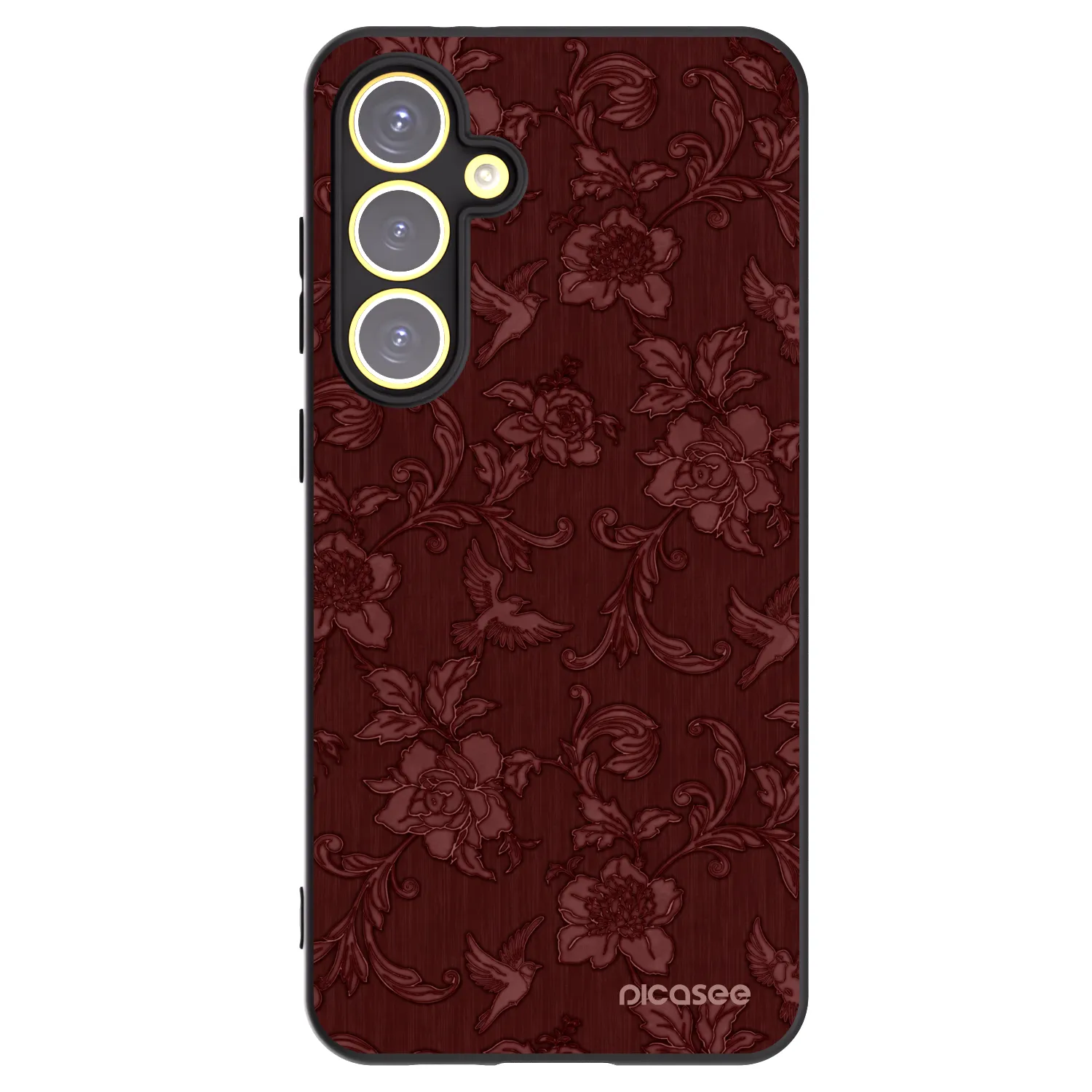 Picasee Samsung Galaxy S24 FE S721B Hülle - Schwarzes Silikon - Red Elegance