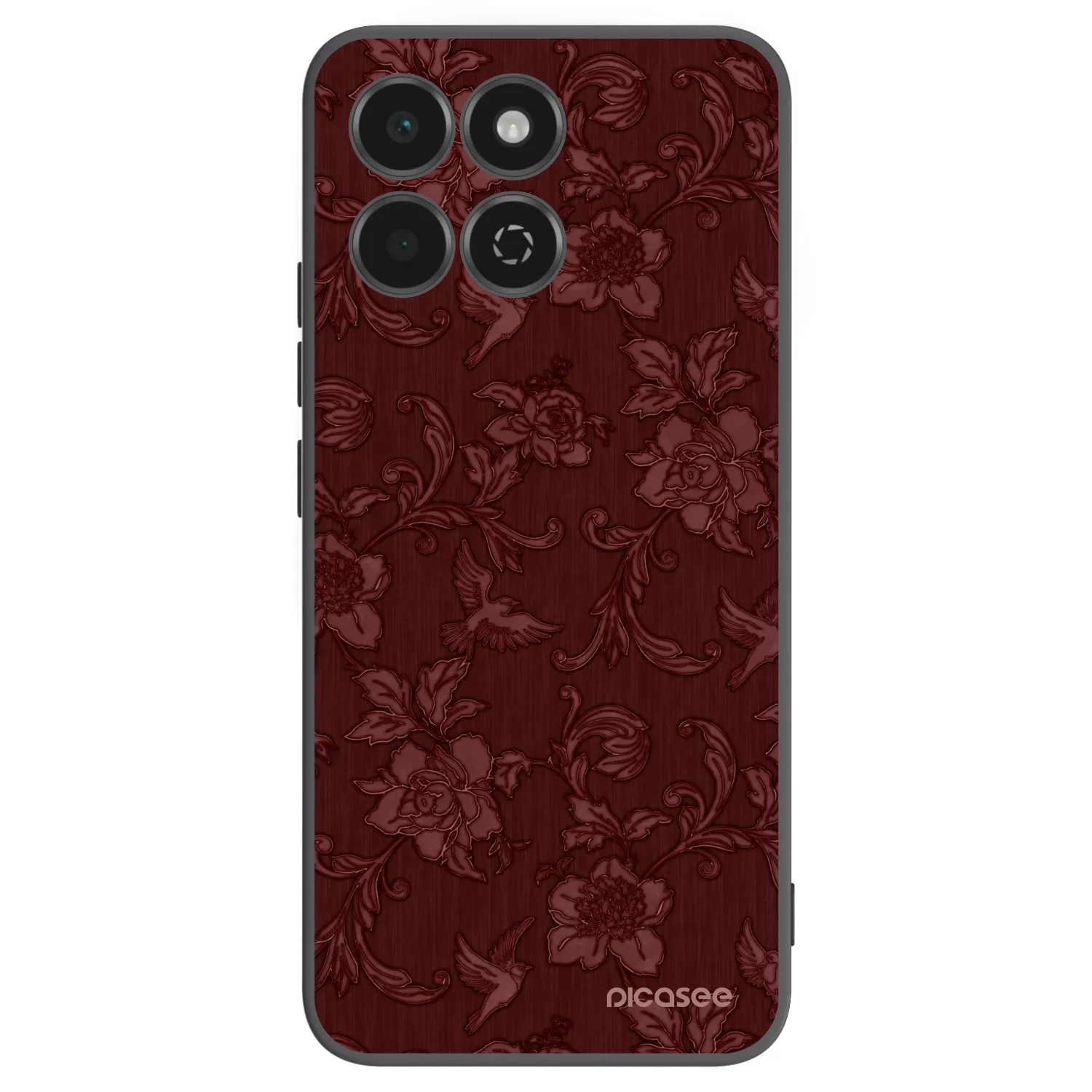 Picasee Honor 200 Smart 5G Hülle - Schwarzes Silikon - Red Elegance