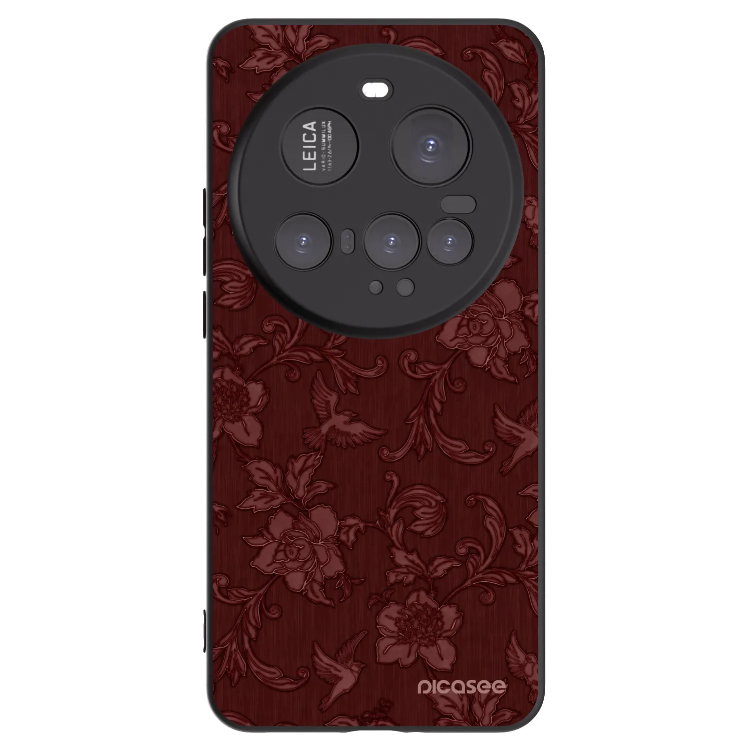 Picasee Xiaomi 15 Ultra Hülle - Schwarzes Silikon - Red Elegance