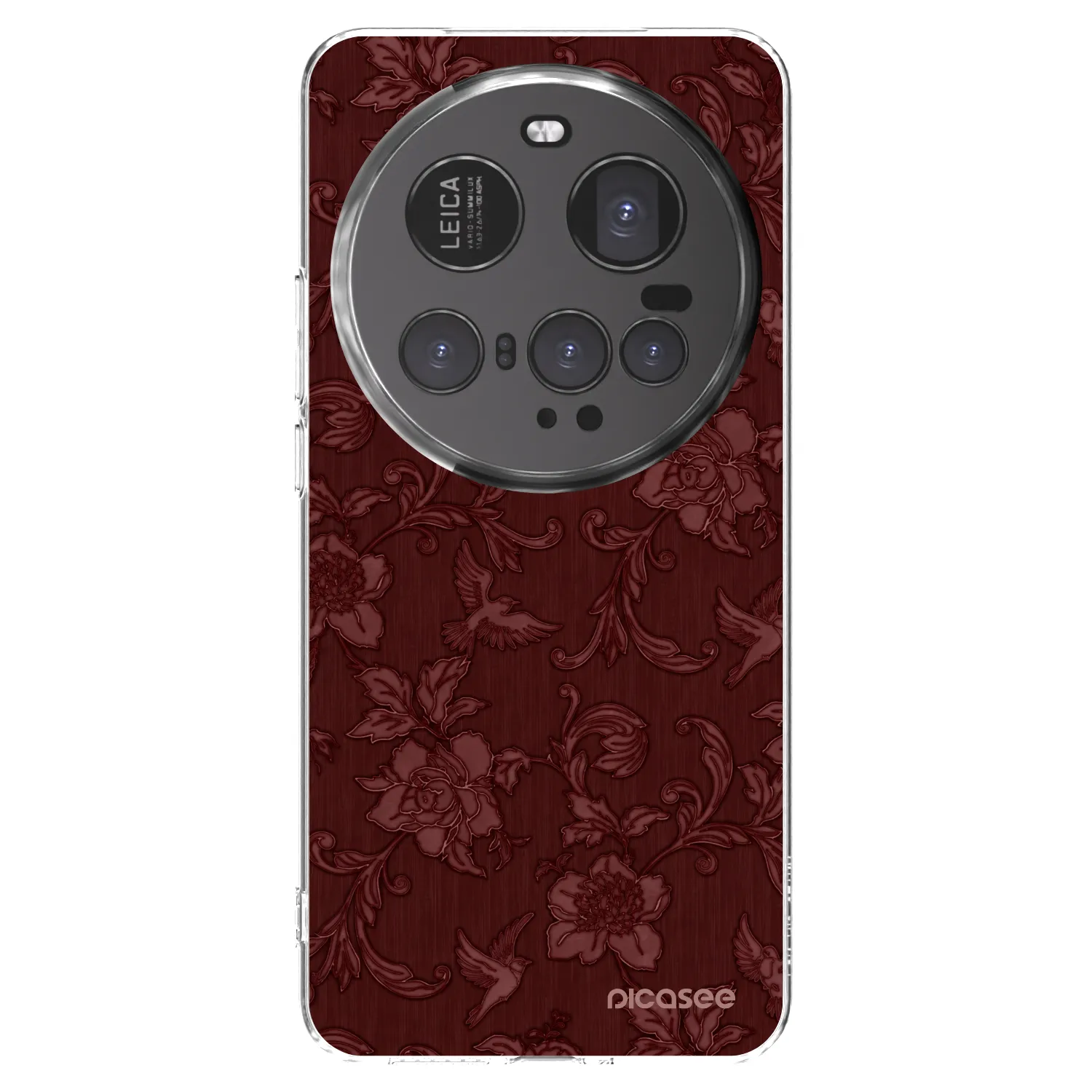Picasee Xiaomi 15 Ultra Hülle - Transparentes Silikon - Red Elegance