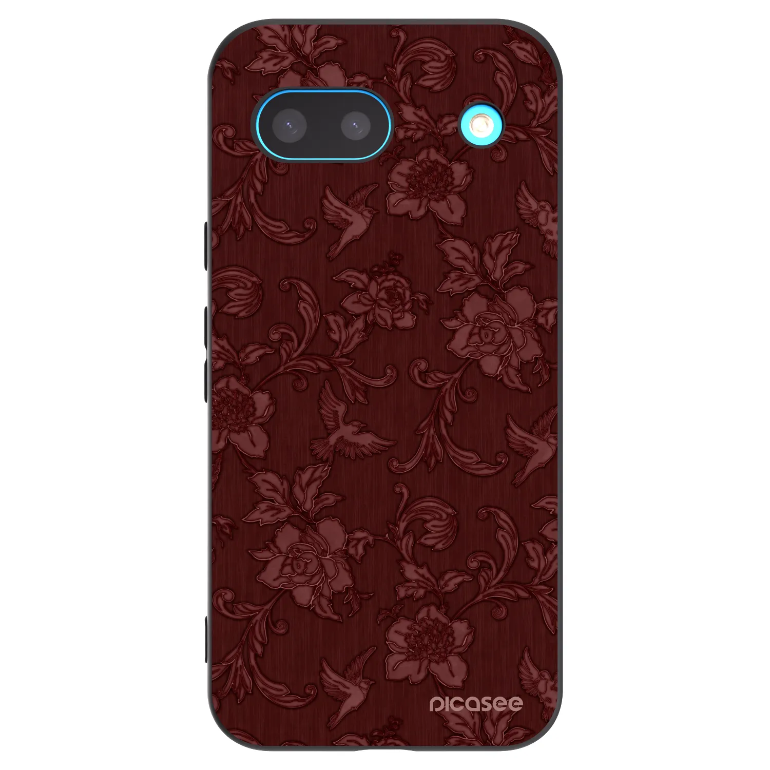 Picasee Google Pixel 8 Hülle - Schwarzes Silikon - Red Elegance