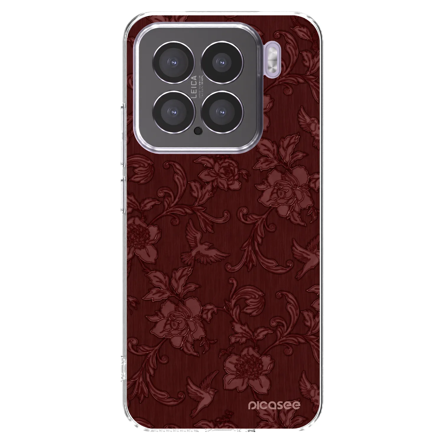 Picasee Xiaomi 15 Hülle - Transparentes Silikon - Red Elegance
