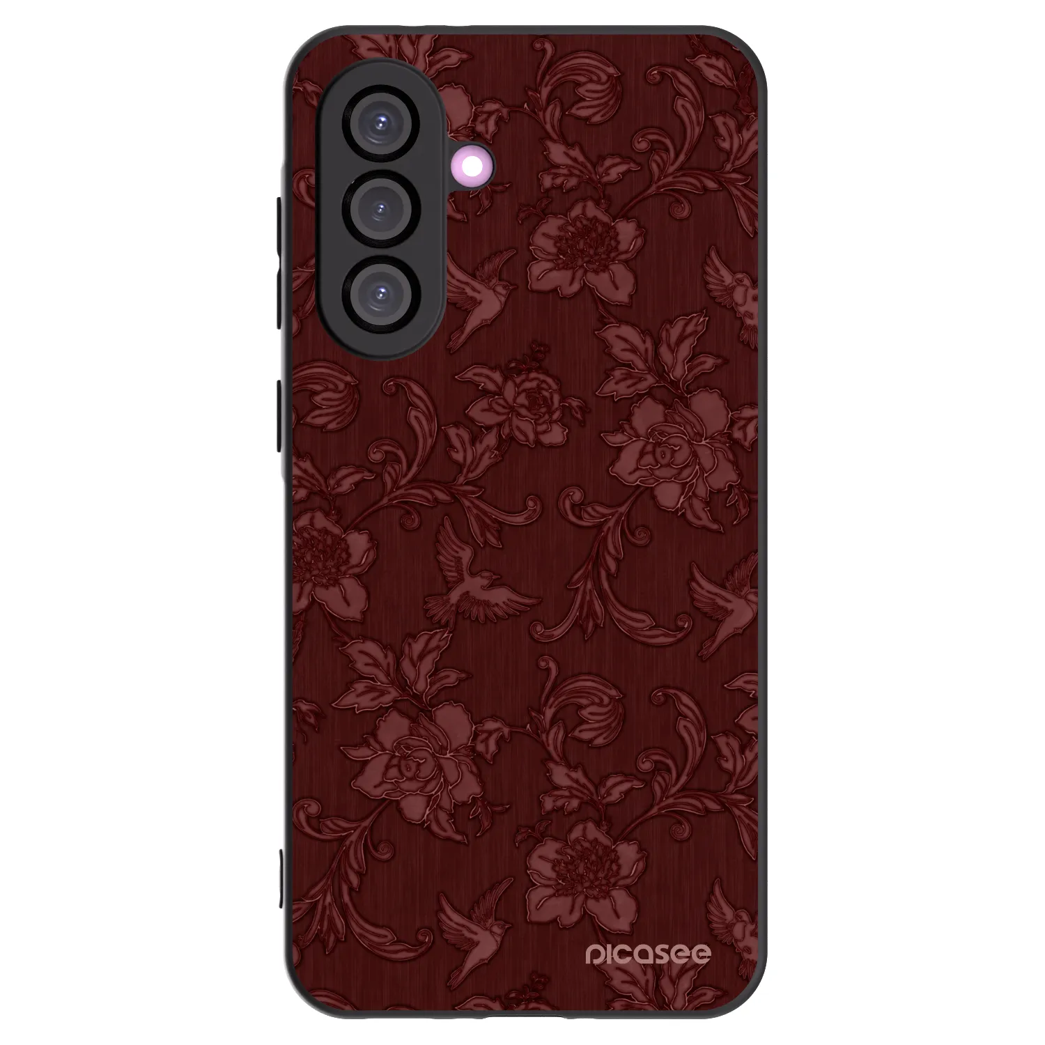 Picasee Samsung Galaxy A36 5G Hülle - Schwarzes Silikon - Red Elegance