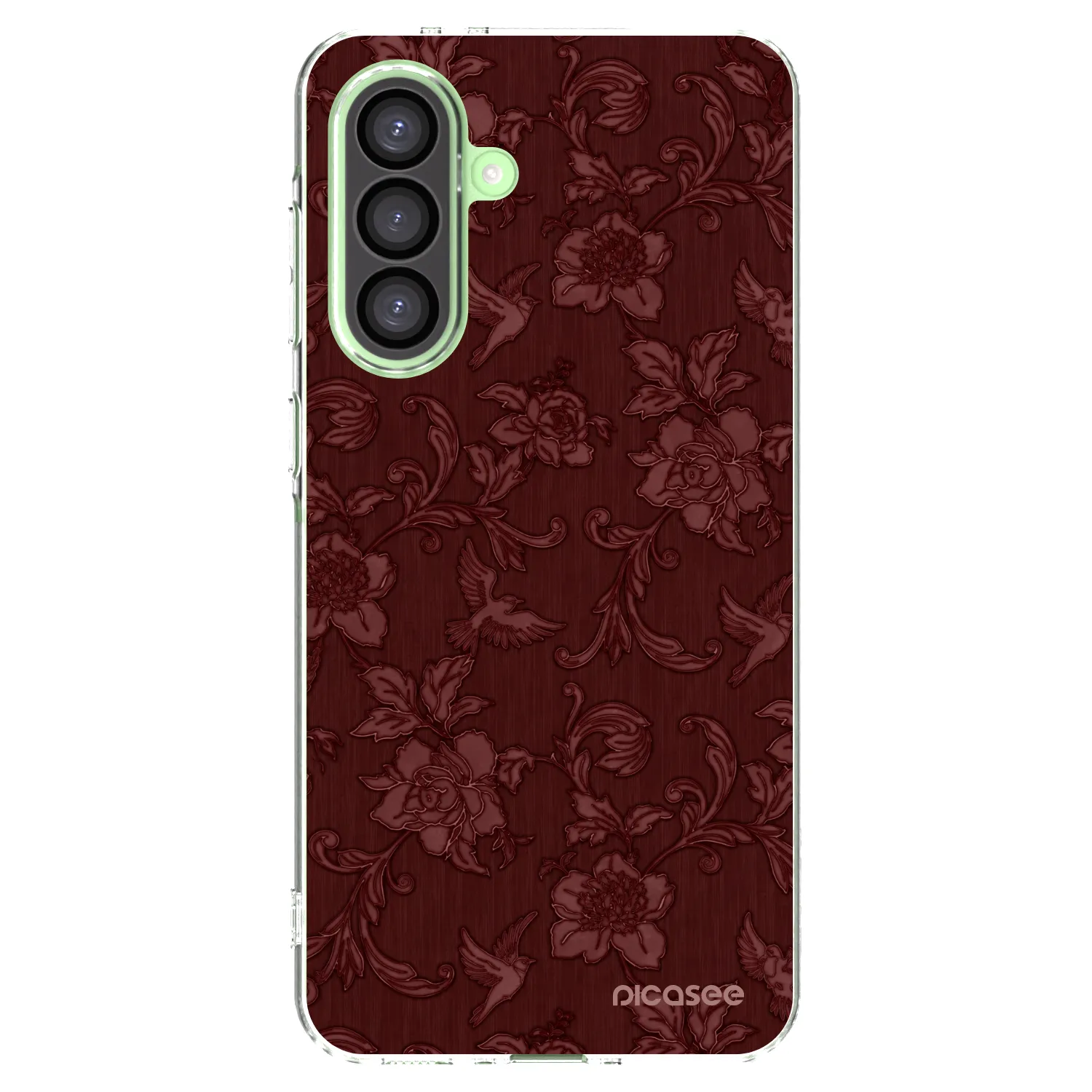 Picasee Samsung Galaxy A26 5G A266B Hülle - Transparentes Silikon - Red Elegance