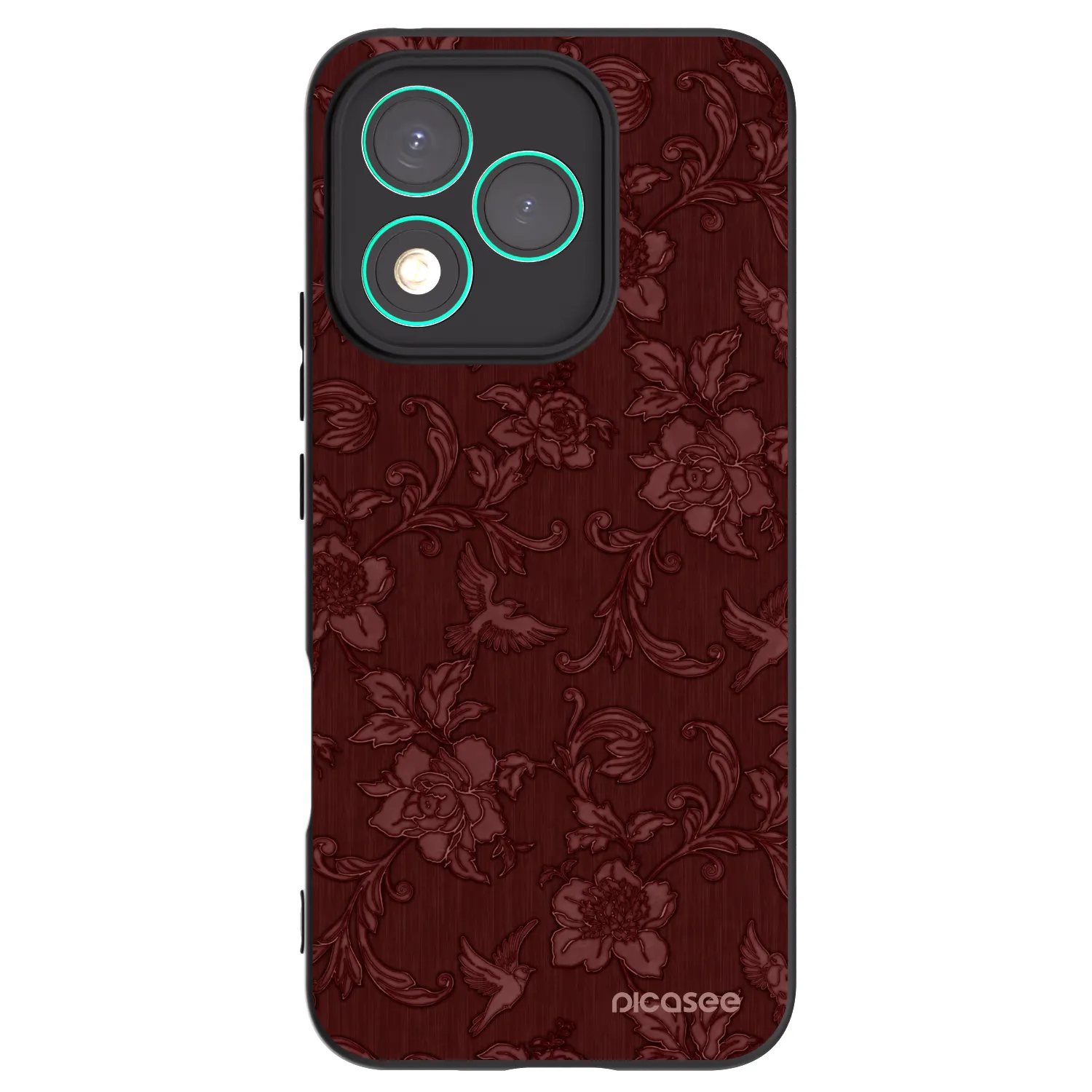 Picasee Honor 400 Lite 5G Hülle - Schwarzes Silikon - Red Elegance