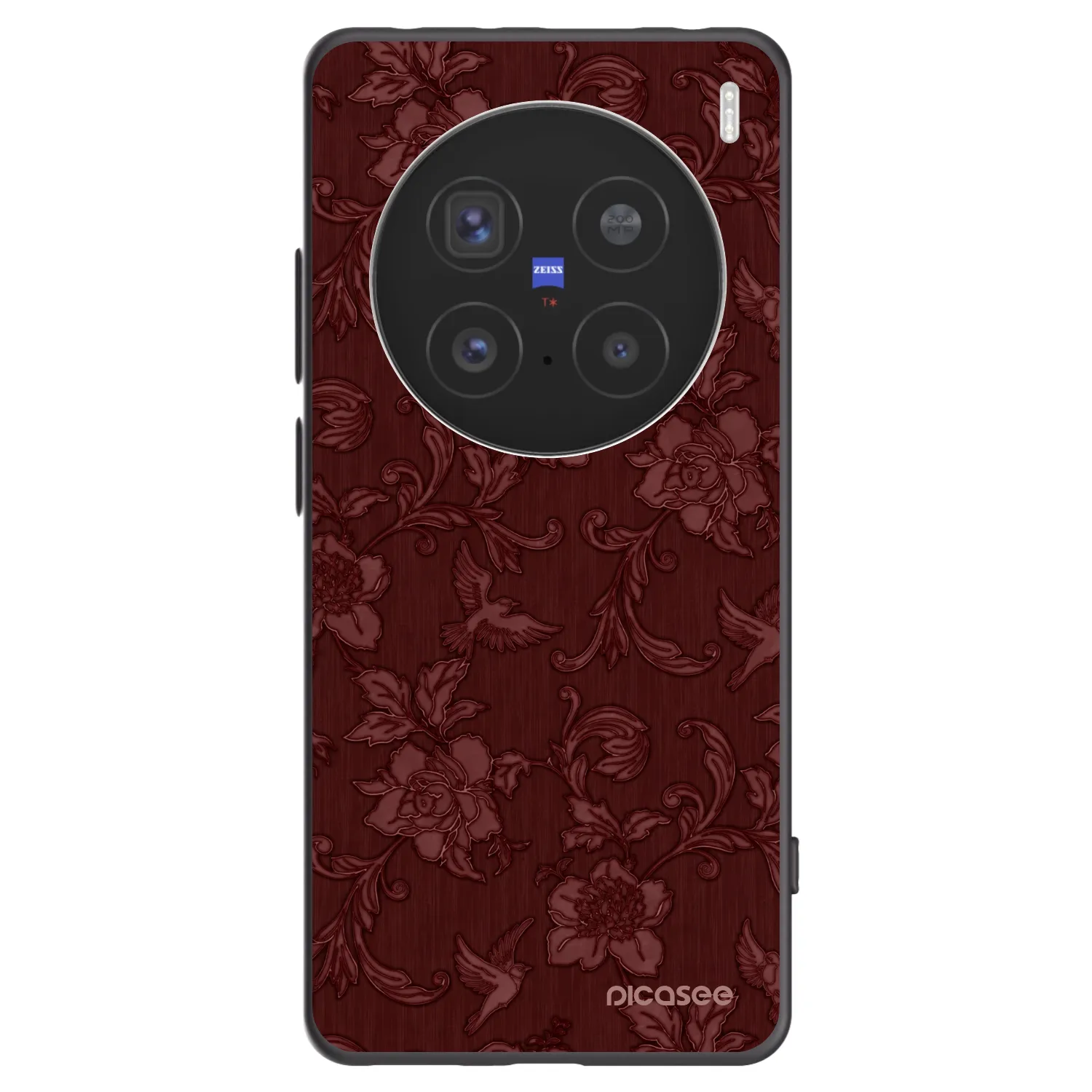 Picasee Vivo X200 Pro Hülle - Schwarzes Silikon - Red Elegance