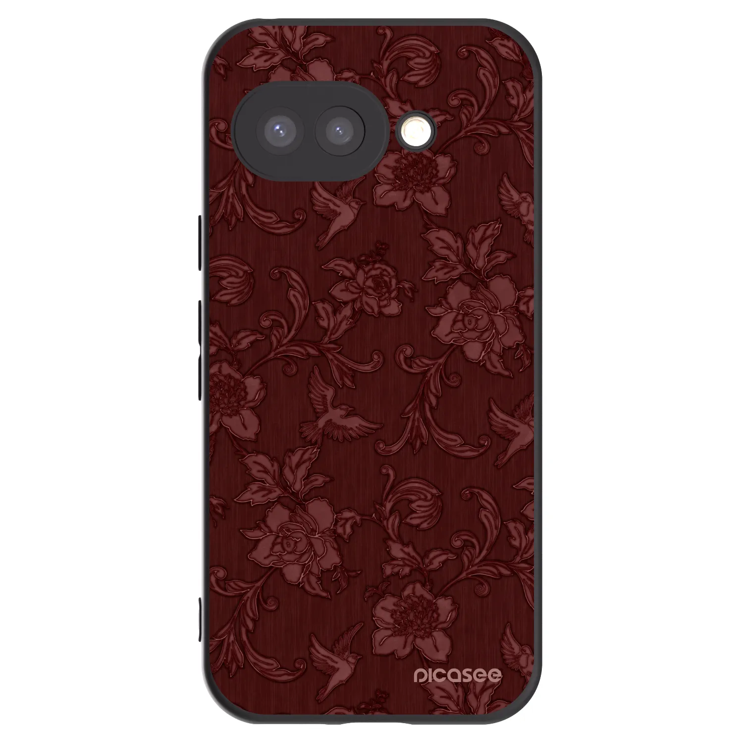 Picasee Google Pixel 9a Hülle - Schwarzes Silikon - Red Elegance