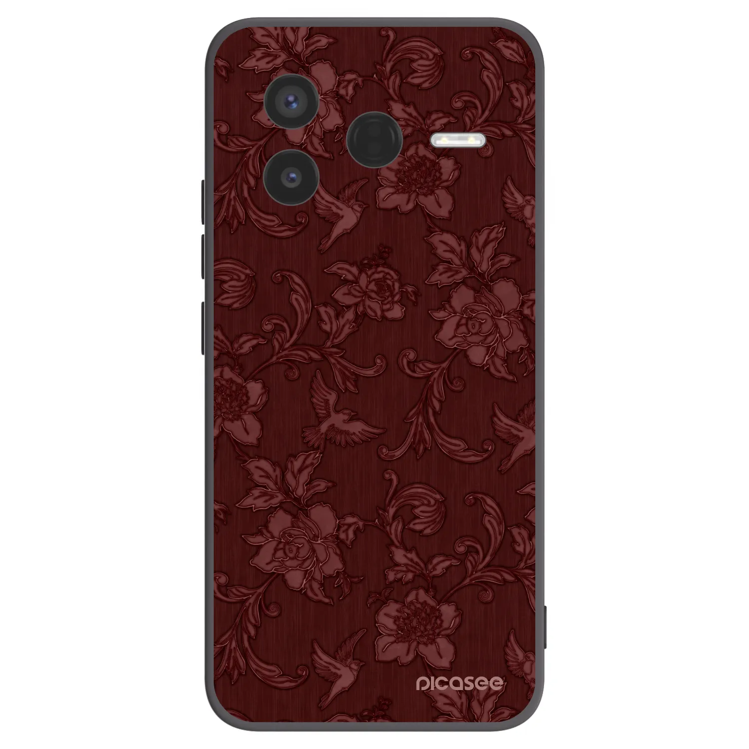 Picasee Xiaomi Poco F7 Pro 5G Hülle - Schwarzes Silikon - Red Elegance