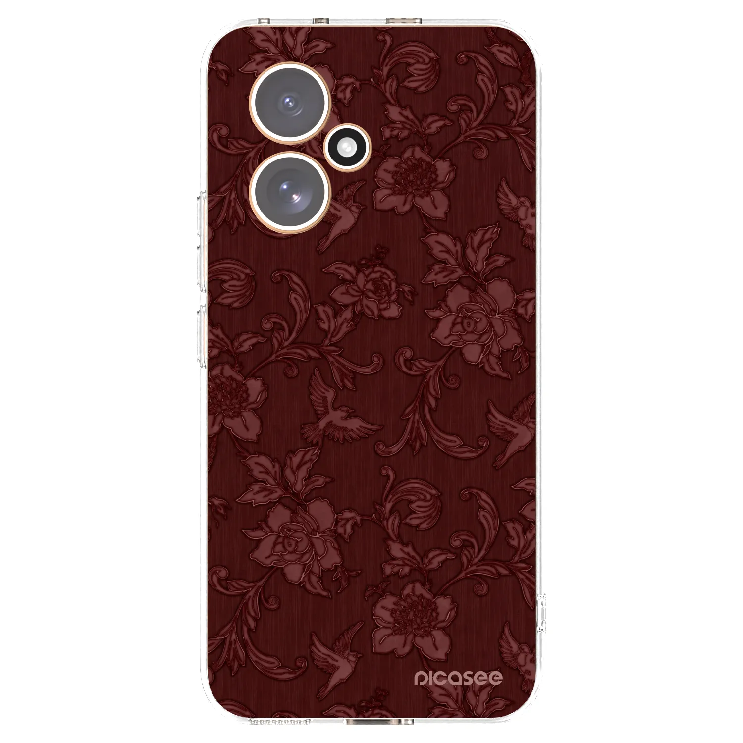 Picasee Honor 400 5G Hülle - Transparentes Silikon - Red Elegance
