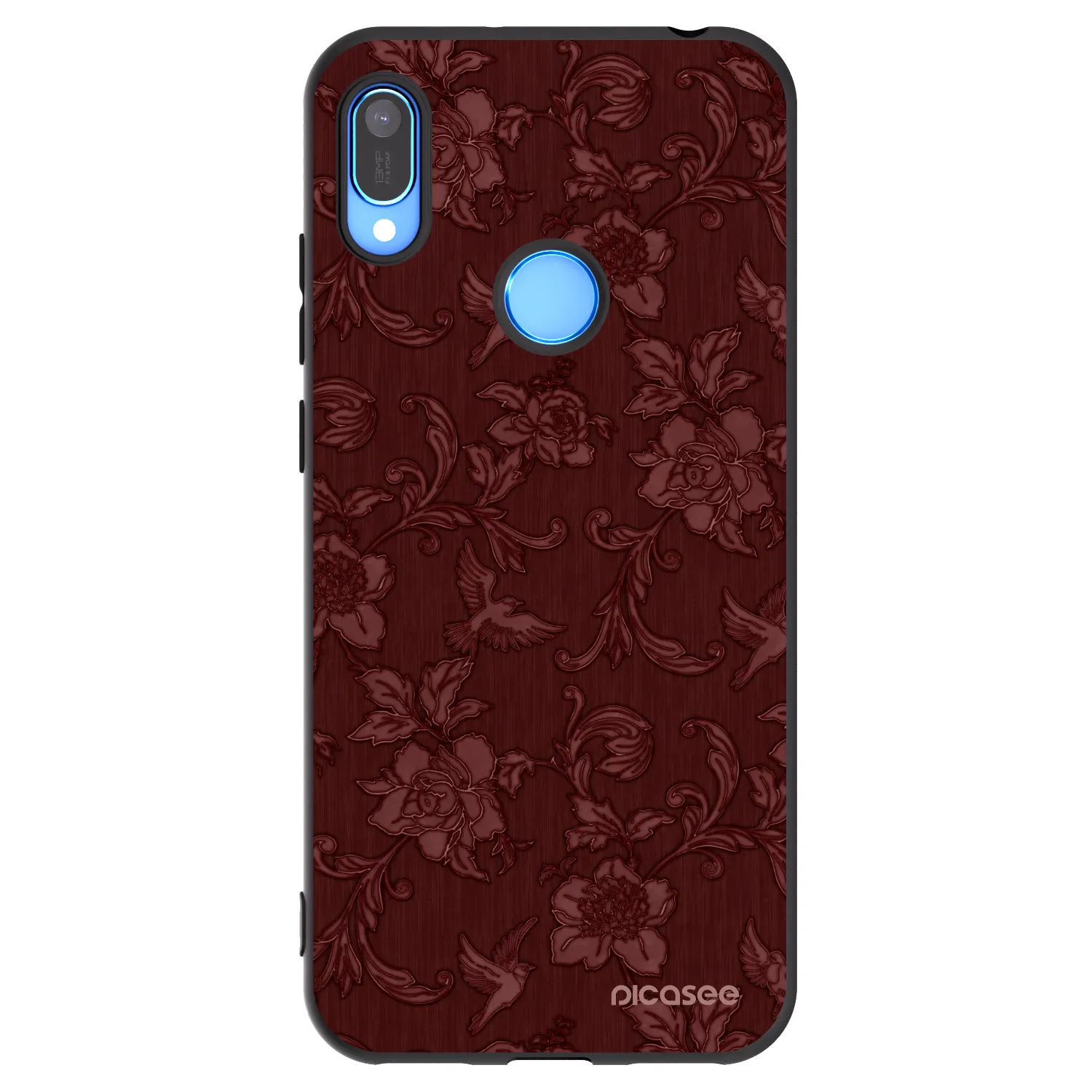 Picasee Huawei Y6 2019 Hülle - Schwarzes Silikon - Red Elegance