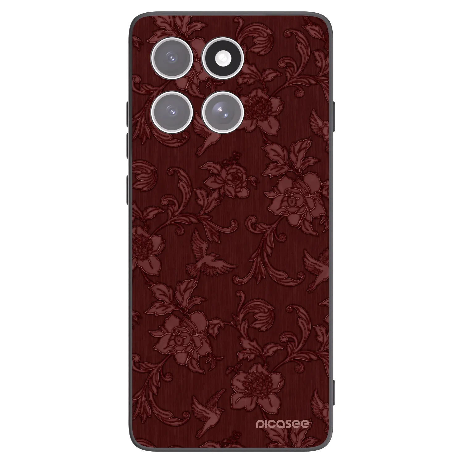 Picasee Motorola Edge 60 Pro Hülle - Schwarzes Silikon - Red Elegance
