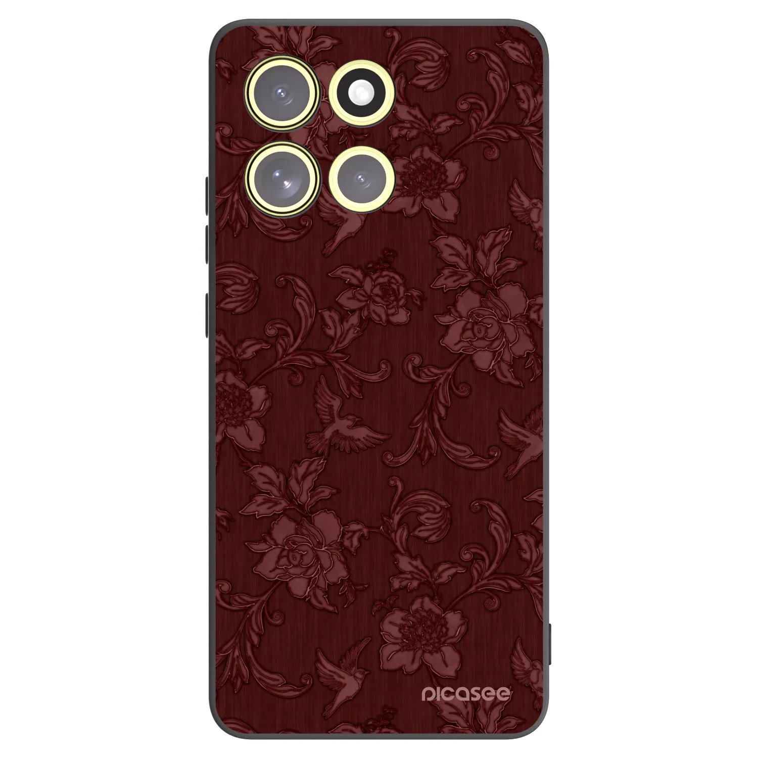 Picasee Motorola Moto G86 5G Hülle - Schwarzes Silikon - Red Elegance