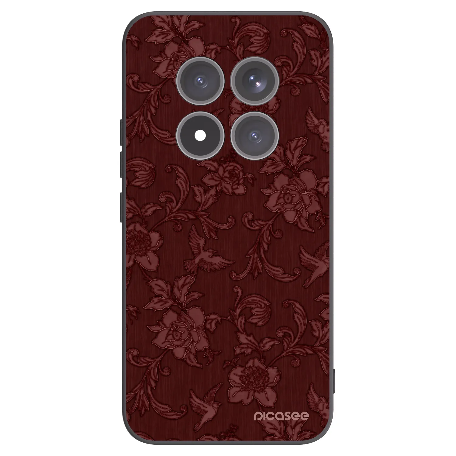 Picasee Xiaomi Redmi Note 15 Pro+ Hülle - Schwarzes Silikon - Red Elegance