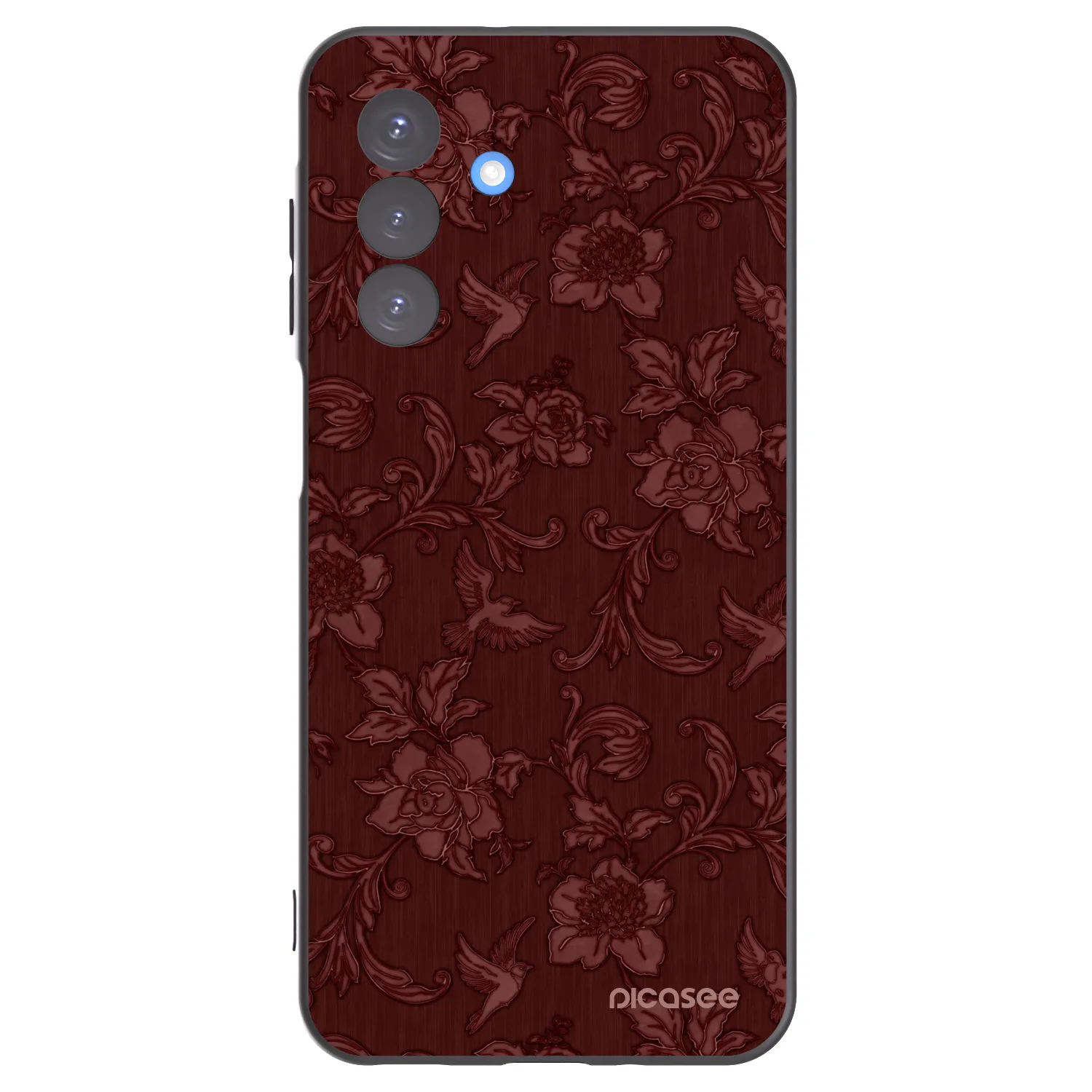 Picasee Samsung Galaxy A17 5G Hülle - Schwarzes Silikon - Red Elegance