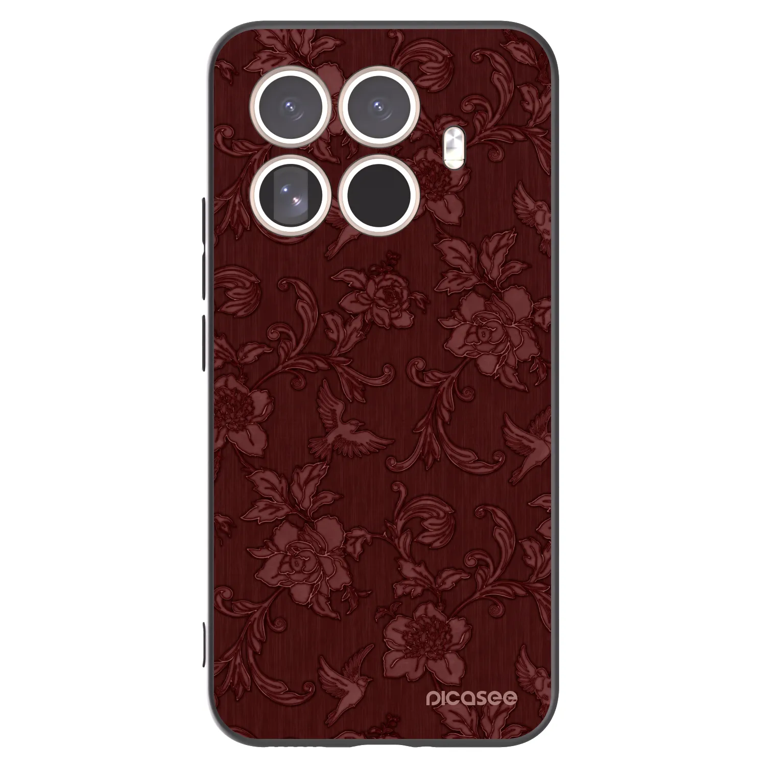 Picasee Xiaomi 15T Pro Hülle - Schwarzes Silikon - Red Elegance
