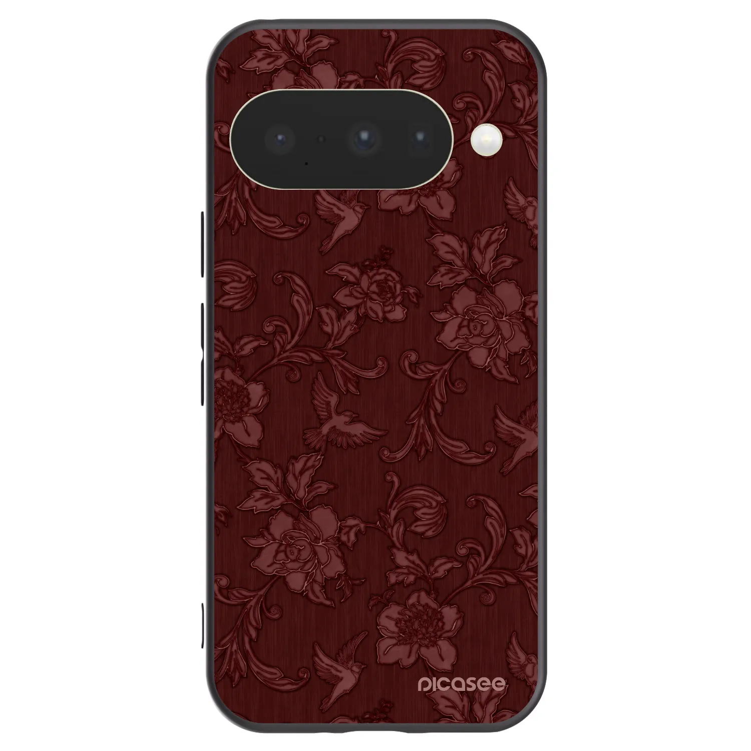 Picasee Google Pixel 10 Hülle - Schwarzes Silikon - Red Elegance