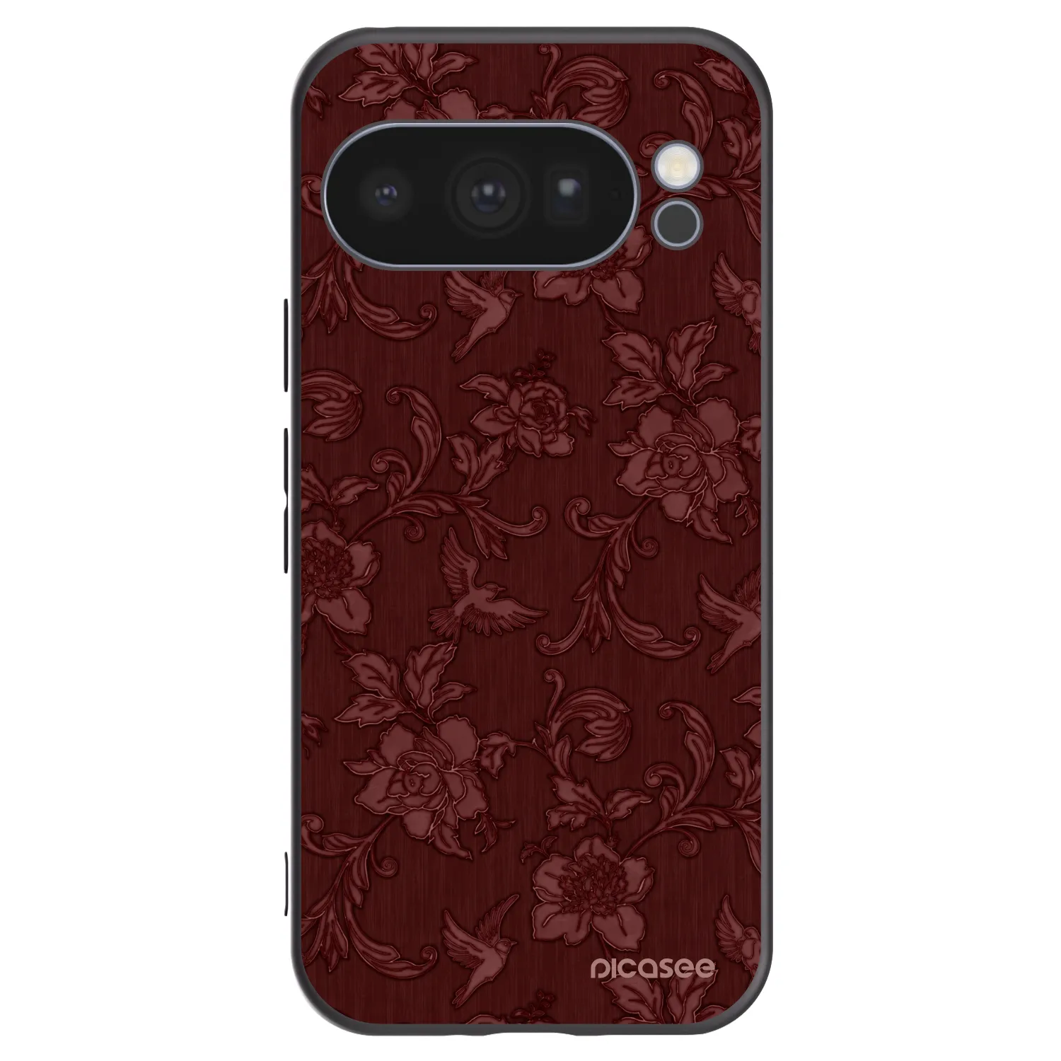 Picasee Google Pixel 10 Pro Hülle - Schwarzes Silikon - Red Elegance