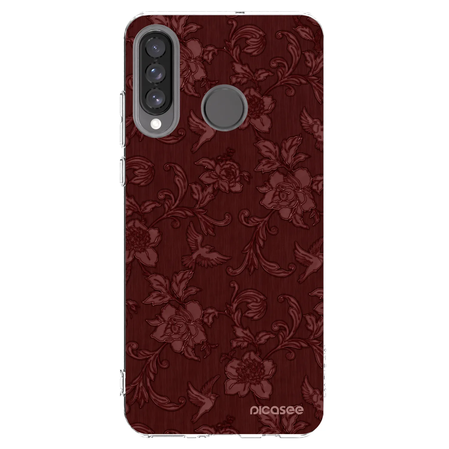 Picasee Huawei P30 Lite Hülle - Transparentes Silikon - Red Elegance