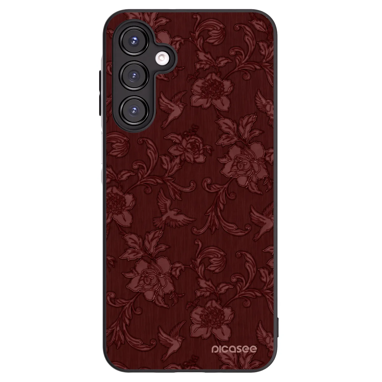 Picasee Samsung Galaxy A16 4G Hülle - Schwarzes Silikon - Red Elegance