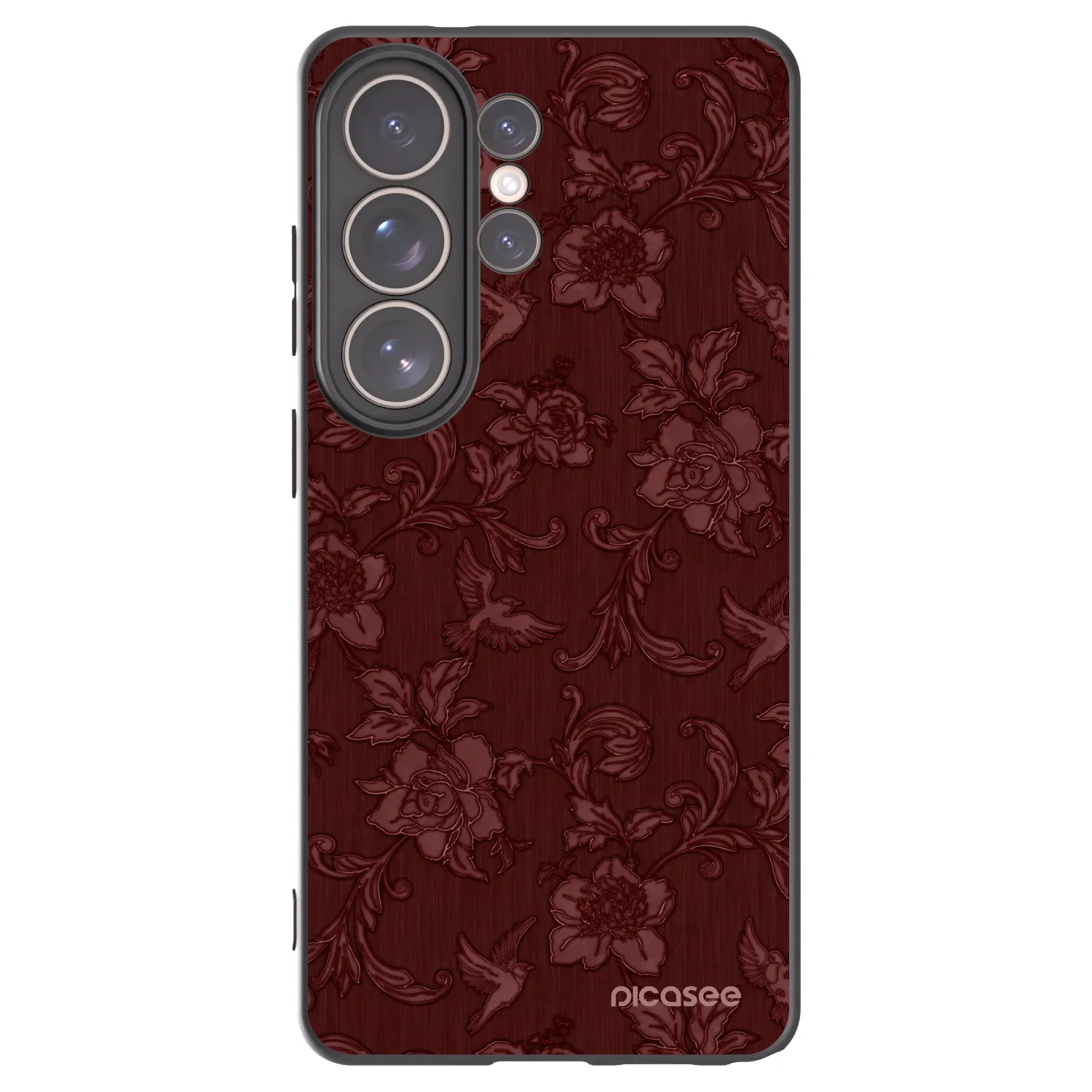Picasee Samsung Galaxy S26 Ultra Hülle - Schwarzes Silikon - Red Elegance